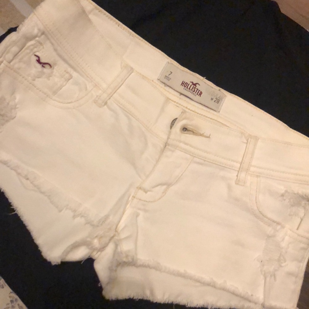 Shredded jean shirts cut offs